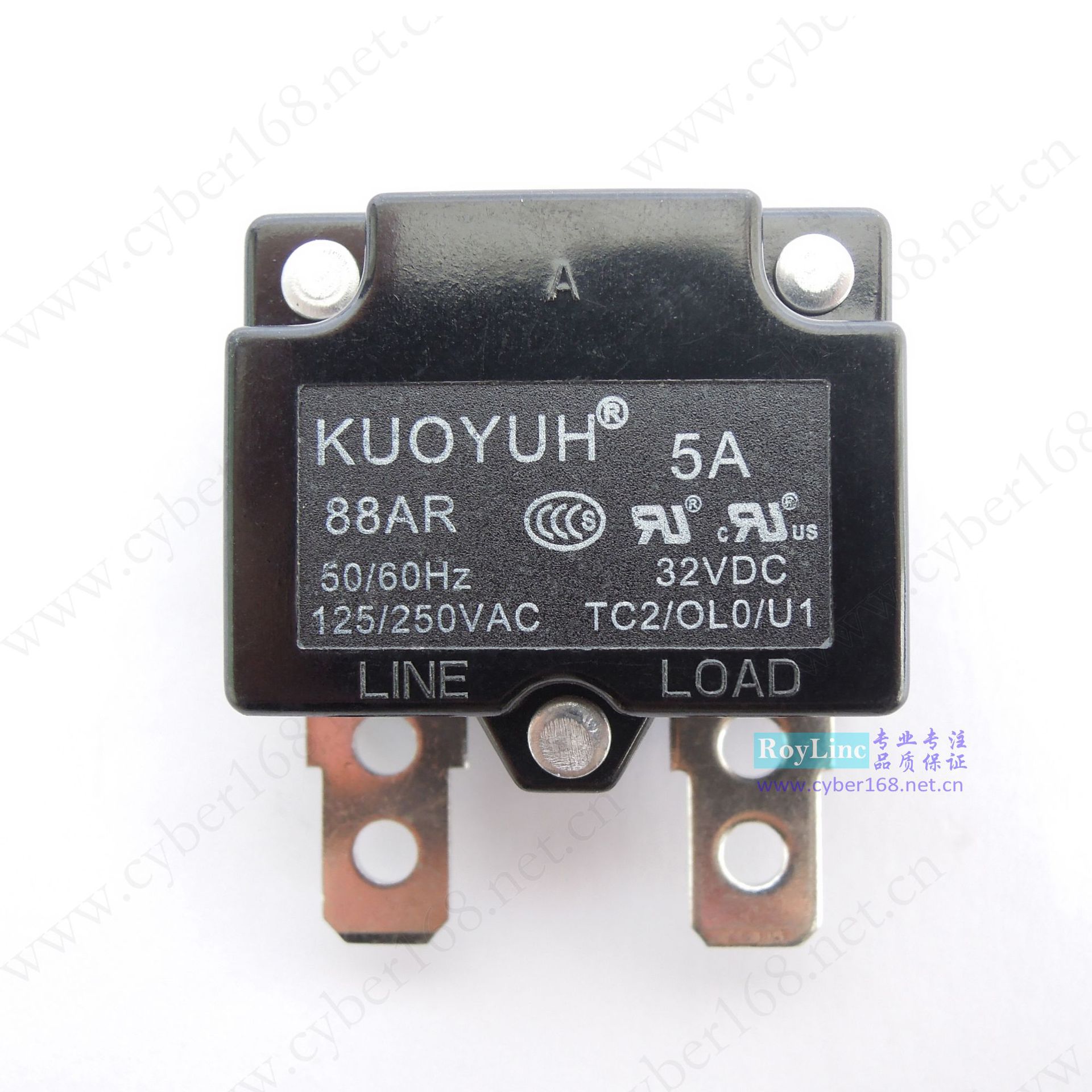 KUOYUH 88AR 自动复位电机水泵断路器过载保护器5A7A8A10A12A20A