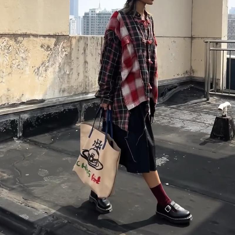 网红同款休闲百搭印花星球手提单肩包大容量托特包购物袋女包包潮|undefined