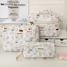 可爱卡通猫咪化妆包女一件起批便携大容量旅行化妆品手提洗漱包袋