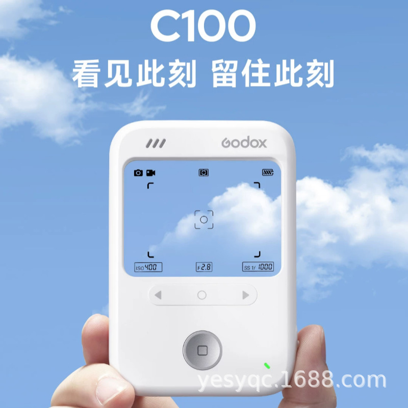 Godox C100 Transparent Viewfinder Camera Retro Selfie CCD Camera for Students Campus Vlog Portable Camera