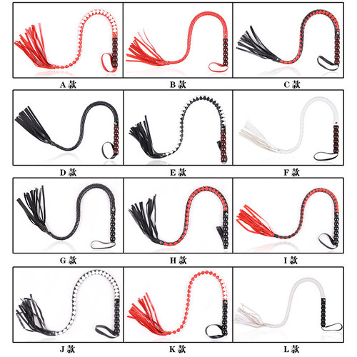 Sexy sm bundled pu leather whip black single whip cross-border horse whip pointer leather whip manufacturer wholesale one piece drop shipping