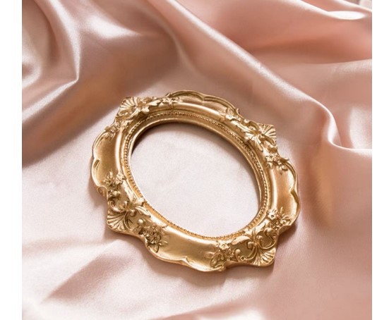 INS oro mini foto marco decoración uñas joyería pendientes foto apoyos decoración fotografía Fondo paño