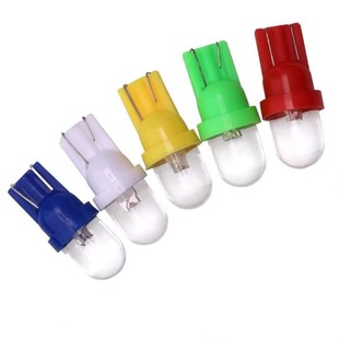 Car t10 Width Light Interior Light led Round Head Straw Hat Light Reading Light Rear Car Light Small Light 1led License Plate Light