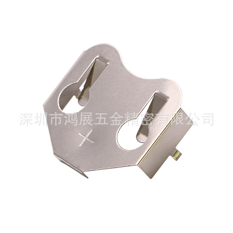 厂家直供不锈钢接触触点式导电夹用电池弹片精密五金冲压折弯件