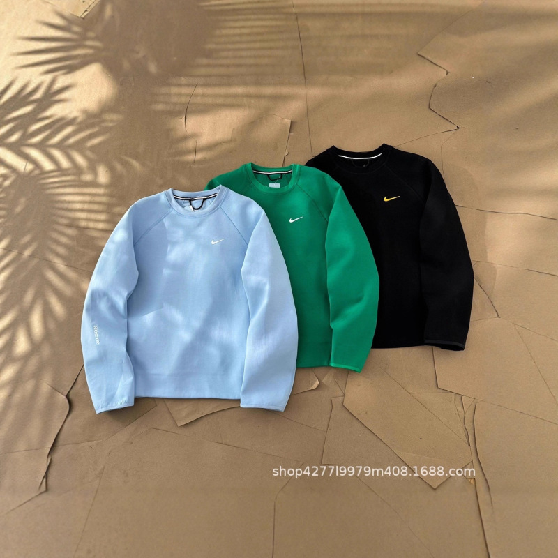Spring and Autumn Overseas Popular Small Hook Nocta Co-Branded Asian Version Men's Couple Casual Printed Round Neck Pullover Sweatshirt
