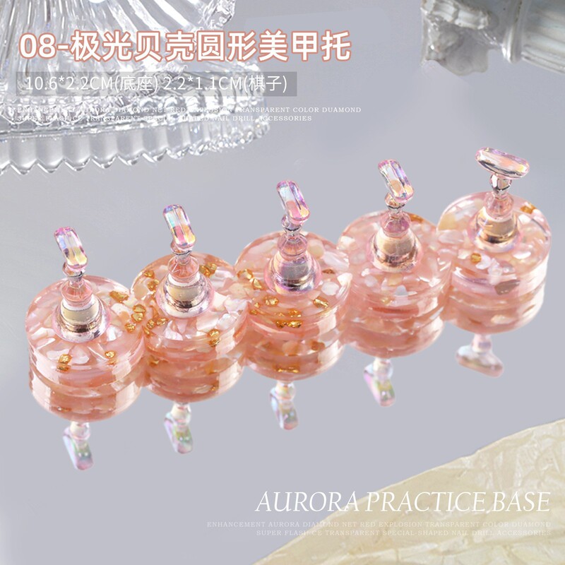 ネイルアートチェッカーボードネイルチップディスプレイアクリルベース練習スタンドディスプレイボード箱入り卸売ディスプレイスタンド|undefined