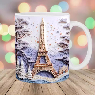 3D����2024���Ơ��F���մɿ����R�˱��Ӳ�ˮ���¿�Eiffel Tower