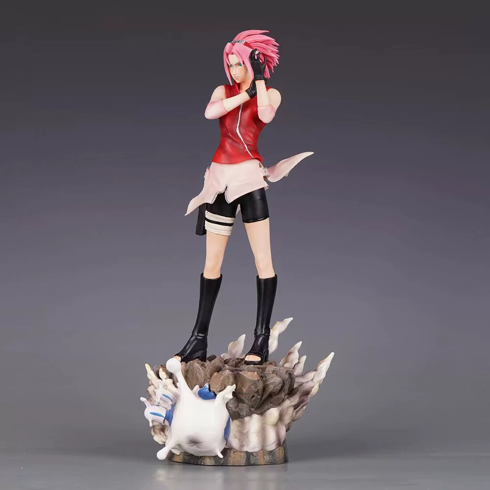  Naruto GK Huo Wave Haruno Sakura Door God Series Two-dimensional Girl Sakura Model Statue Boxed