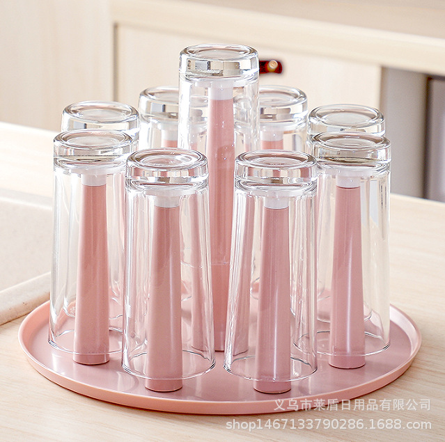 컵 홀더-핑크 9 기둥