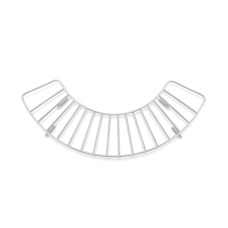 Bandeja de horno de acero inoxidable al aire libre estante de drenaje de aceite que acampa portátil en forma de espalda hebilla fija freír filtro de aceite semicírculo estante de aislamiento térmico