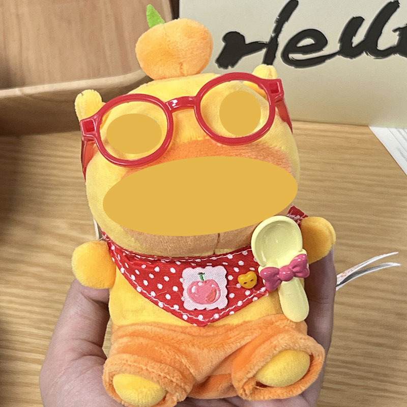 Apple soda three-piece set] red glasses + apple bib + spoon