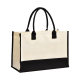 Source Factory Wholesale Fashionable Laminated Canvas Tote Bag Large Capacity Advertising Shopping Portable Canvas Bag Beach Bag