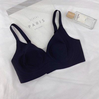 Orejas de conejo ropa interior de mujer inalámbrico micro push-up delgado pecho grande pequeño sujetador de sueño colección de senos anti-flacidez 882