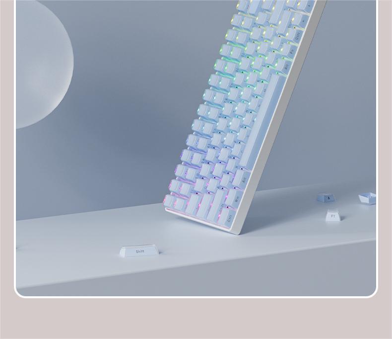 Xvx Crystal Jelly Keycaps Set Side-engraved Pc Mechanical Keyboard_voghion.com