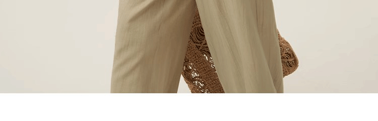 Áo sơ mi linen nữ tay lửng dáng rộng phong cách Pháp — Màu trắng nhạt chi tiết 21