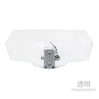 Motorcycle windshield small windshield adjustable height suitable for Honda Kawasaki air flow windshield installation (Motorcycle Safety Supplies) - transparent-wiggering-wind-deflector