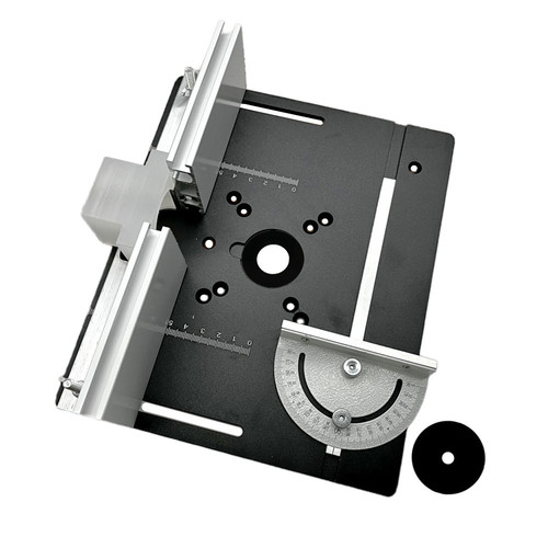C8 woodworking aluminum alloy flip-chip panel, trimming machine panel, woodworking bench, sinking table, slotted flip-chip panel