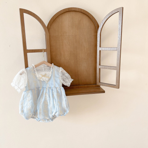 Baby onesie Lolita princess harem baby girl short-sleeved Korean children's clothing summer  new style
