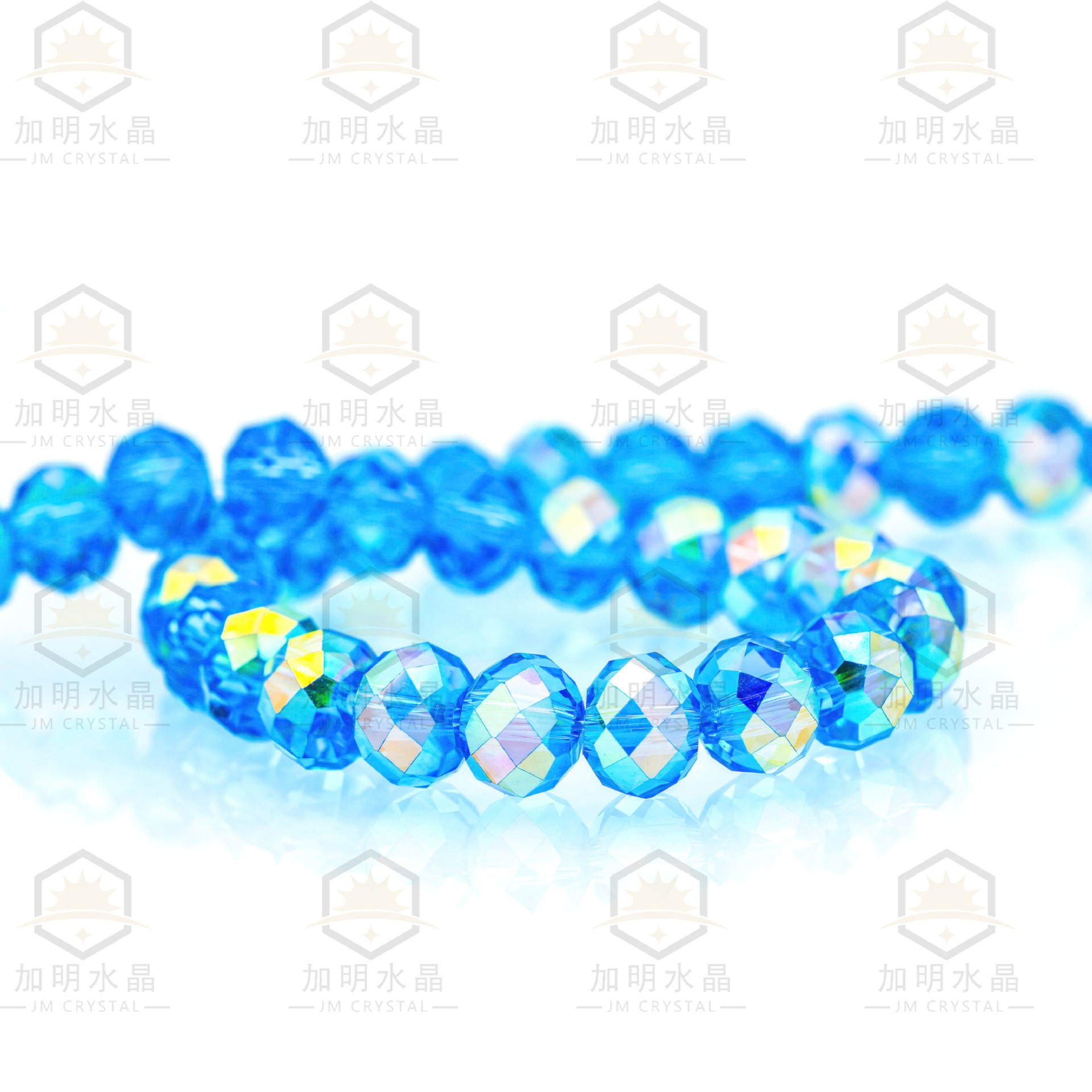 2 / 3 / 4 / 6 / 8 / 10MM imitación de Swarovski K9 buca austriaca ábaco de perforación de cristal de cristal