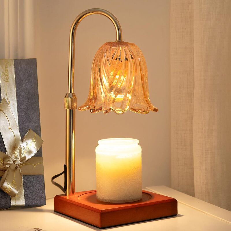Simple Aromatherapy Lamp, Wax Melting Lamp, Candle Melting Lamp, Bedroom Bedside Decoration, Wooden Candle Warmer Lamp, Cross-Border