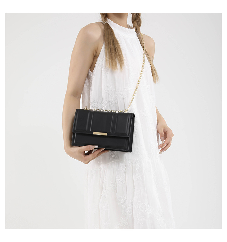Cross-border commuting small square bag, retro chain single-shoulder bag, Korean version crossbody bag, new autumn/winter 2024 collection, women's bag undefined