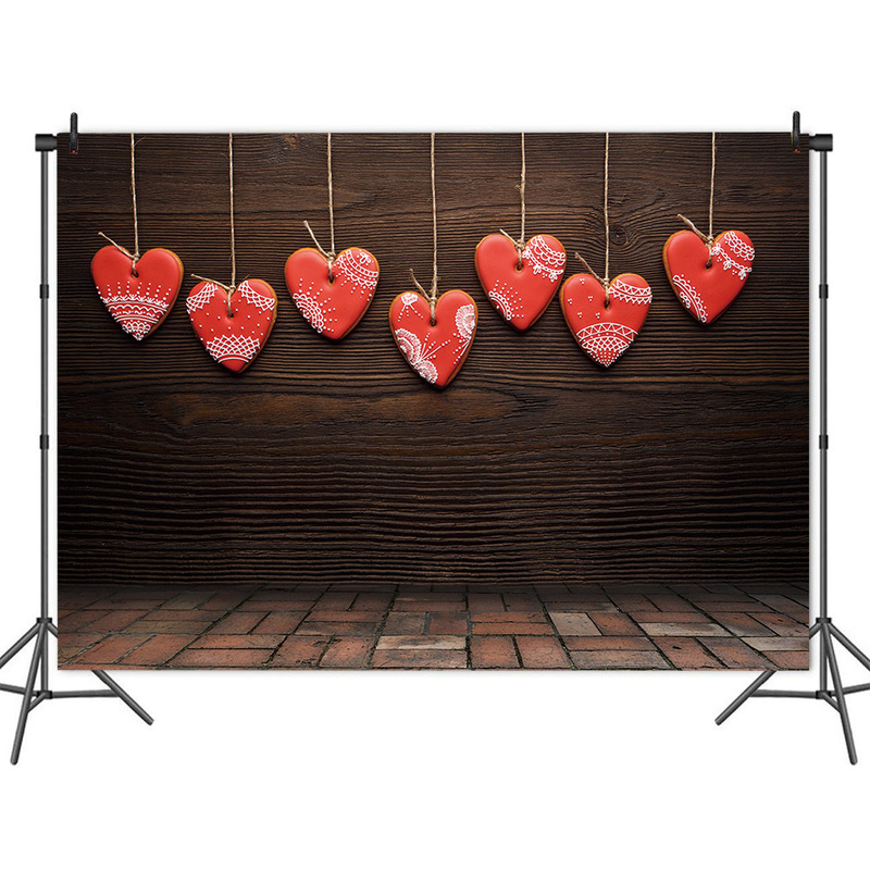 Foreign Trade Amazon Cartoon Valentine's Day Newborn Photography Background Cloth Children's Birthday Party Banner 5x3ft