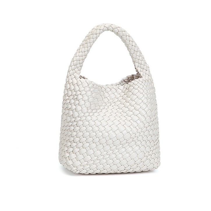 New Handmade Woven Crossbody Bag Solid Color Tote Bag Wholesale Single Shoulder Versatile Niche Handbag Casual New Handmade Woven Crossbody Bag Solid Color Tote Bag Wholesale Single Shoulder Versatile Niche Handbag Casual