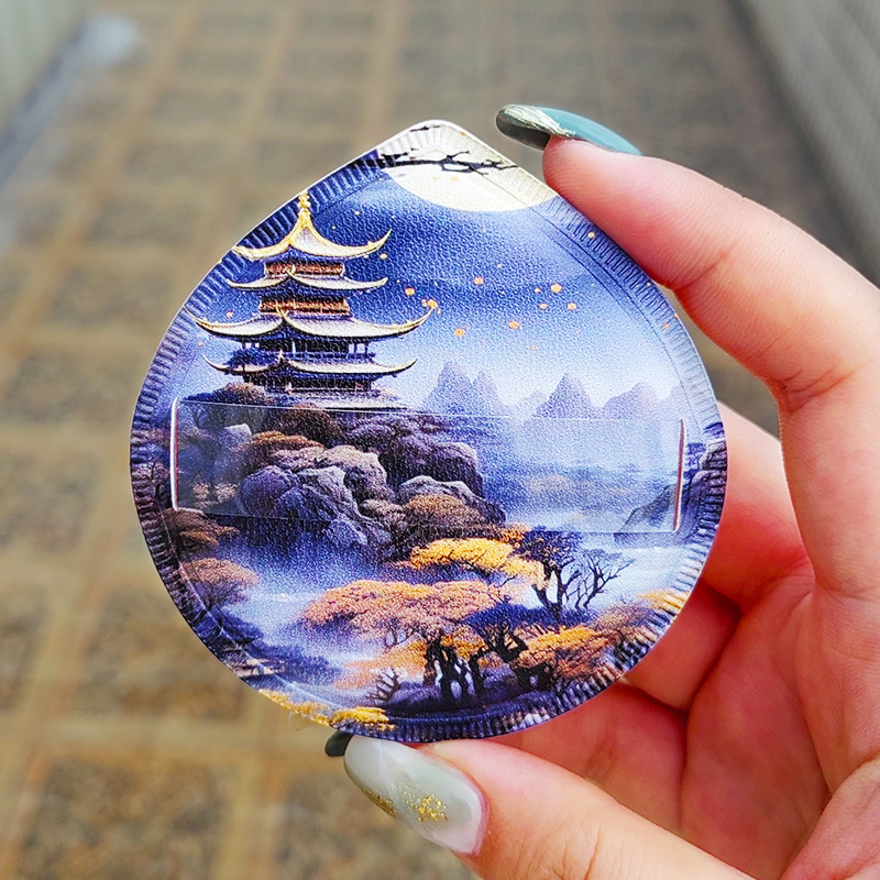 Guofeng gran marshmallow XL seco y húmedo gota de agua de doble uso gran pastel de polvo sensación de aire súper suave no comer polvo líquido base