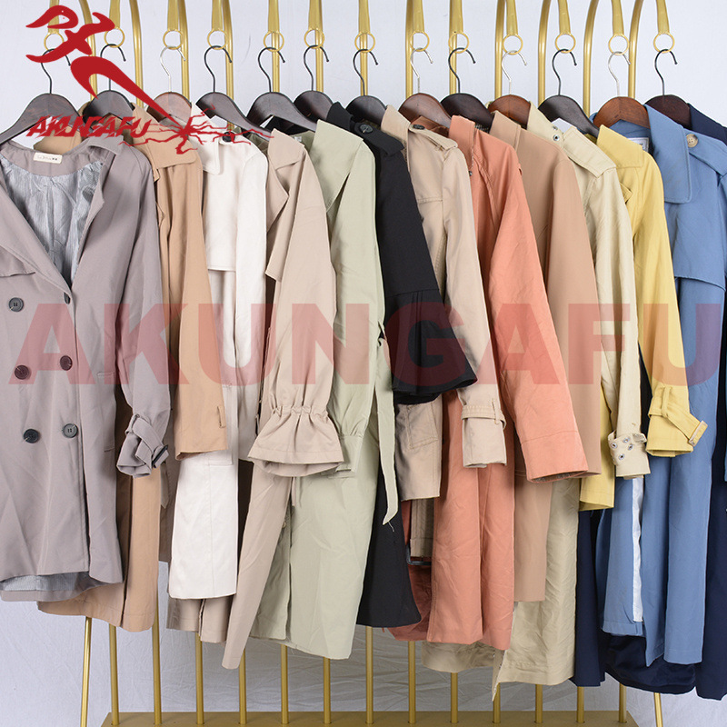 Clothing Wholesale Trench Coat Women's Winter Long Coat Miscellaneous Street Stall Women's Clothing Wholesale Price 100kg 45kg Clothing Wholesale Trench Coat Women's Winter Long Coat Miscellaneous Street Stall Women's Clothing Wholesale Price 100kg 45kg