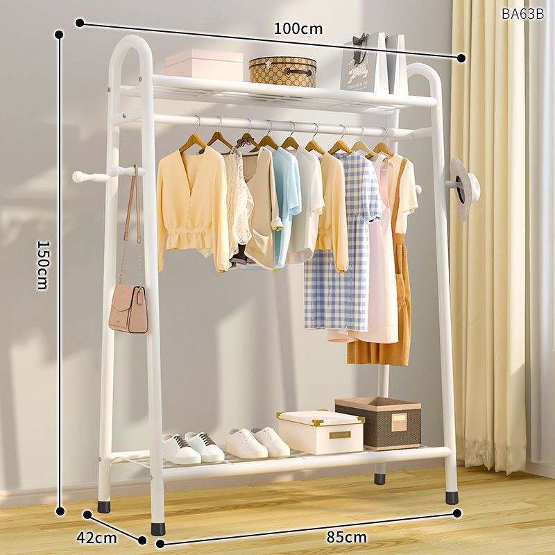 Tendedero, piso, piso, dormitorio, perchero, balcón, perchero, poste de ropa simple para el hogar, estante de ropa para el dormitorio
