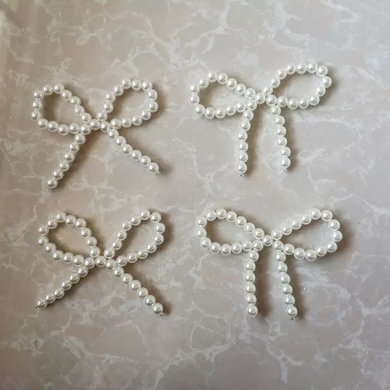 蝴蝶结珍珠串网红发卡中筒袜服装鞋帽DIY辅料装饰配件生产工厂