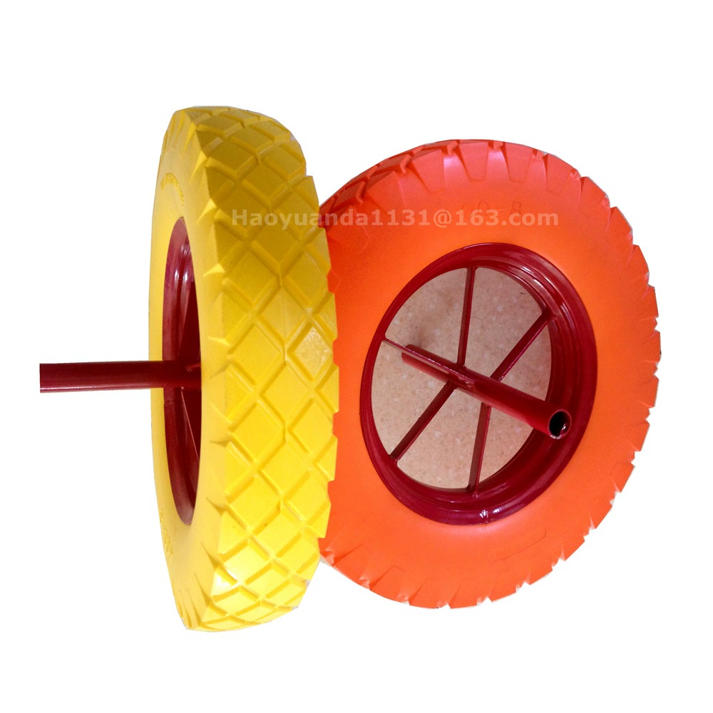 4.00-8 Колесо из пенополиуретана, противопрокольное колесо тележки, твердое колесо, аксессуары из пенопласта, колесо