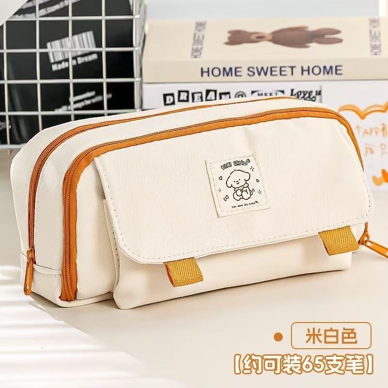 小学生の筆袋女子学生の高颜値大容量汚れに強い鉛筆ケース中学生insシンプル文房具袋卸売り|undefined