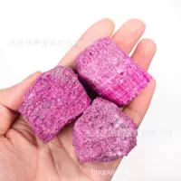 Спот поставляет натуральный красный корунд хрустальный оригинальный камень Ароматная лаванда
