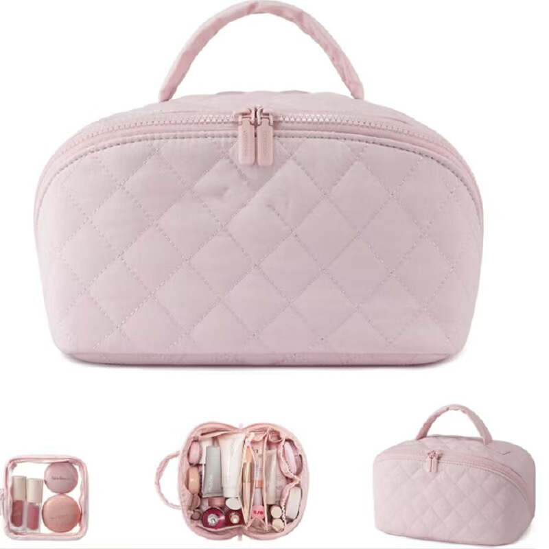 Amazon's Ready-Made Large-Capacity Cosmetic Bag for Women, New Cosmetic Storage Bag, Travel Portable Toiletry Bag Amazon's Ready-Made Large-Capacity Cosmetic Bag for Women, New Cosmetic Storage Bag, Travel Portable Toiletry Bag