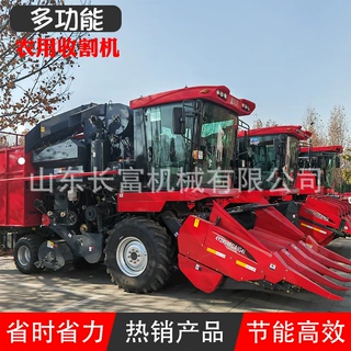 小麦联合收割机 轮式谷物大型收获机 全喂入收获机 新型农业机械