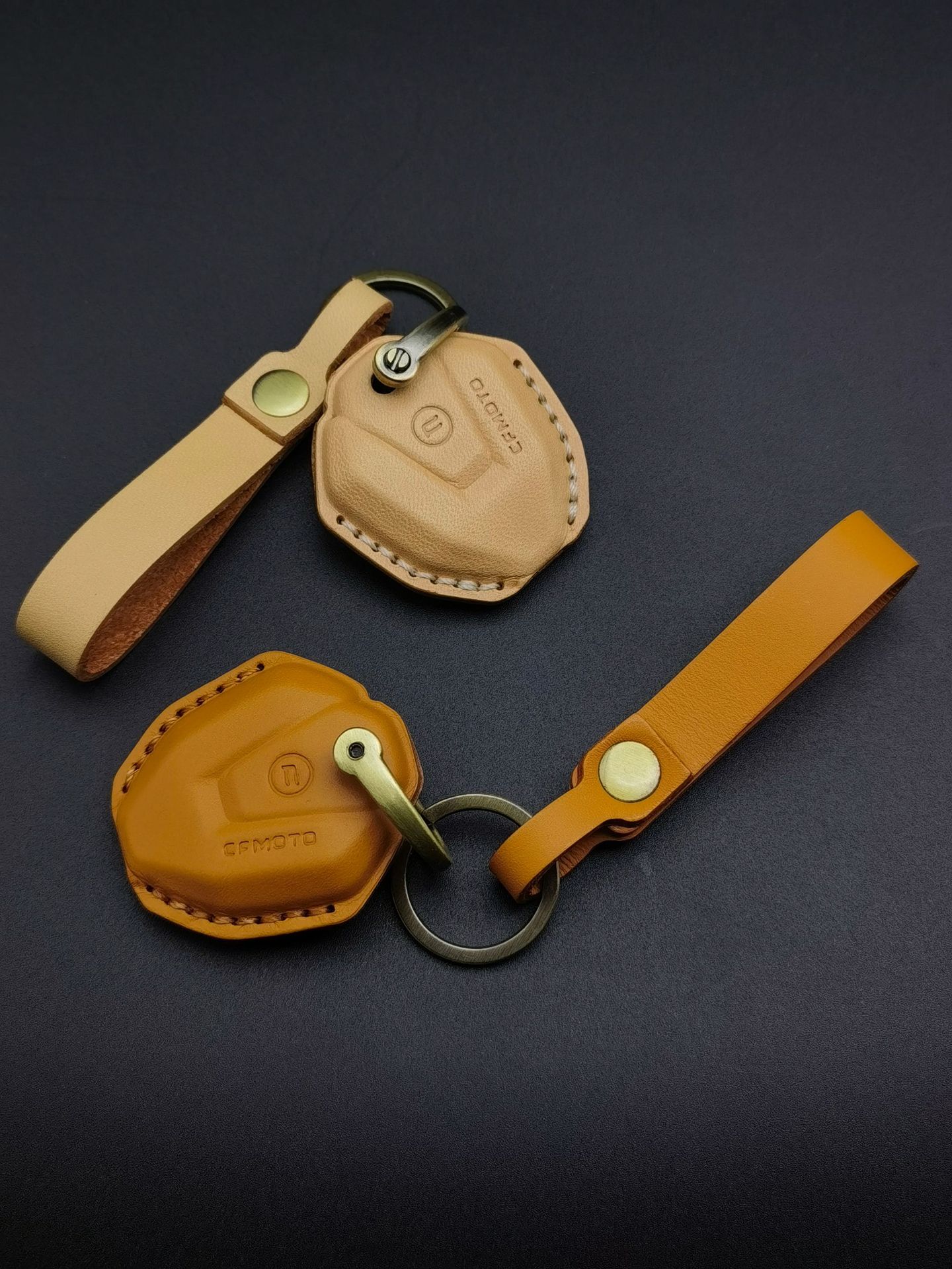 Suitable for spring breeze motorcycle 250/450SR 250/700CLX 450CLC handmade cowhide key set