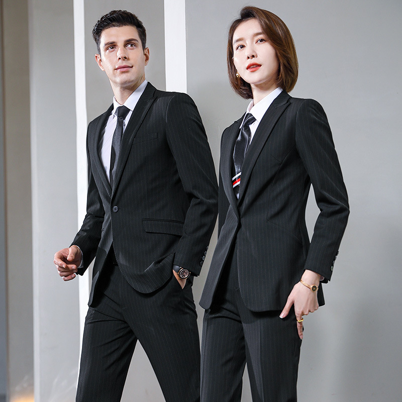 Professional Suits, Work Clothes, Striped Slim Suits, Same Style Suits for Men and Women, Wedding Groomsmen Clothes, Work Clothes, Business Style Professional Suits, Work Clothes, Striped Slim Suits, Same Style Suits for Men and Women, Wedding Groomsmen Clothes, Work Clothes, Business Style