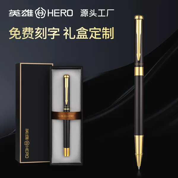 Hero Signature Pen 318A Business High-End Metal Gel Pen Men's and Women's Ball Pen High-Value Office Signature Pen