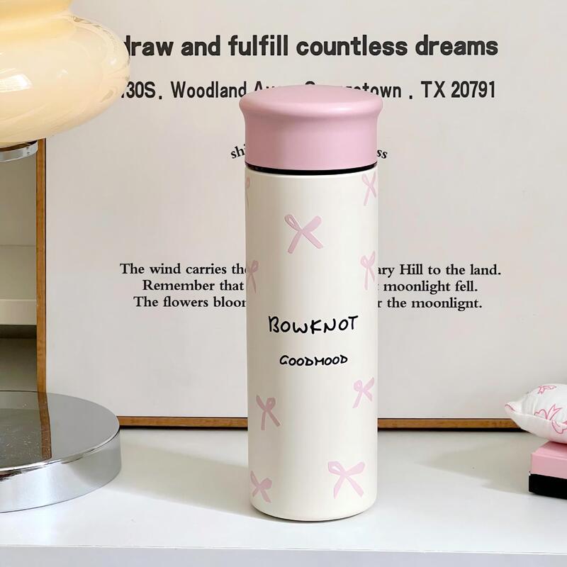男女学生用のかわいい304ステンレス製魔法瓶カップ、高見えカップ、携帯用茶漏れカップ、国慶節ギフト|undefined