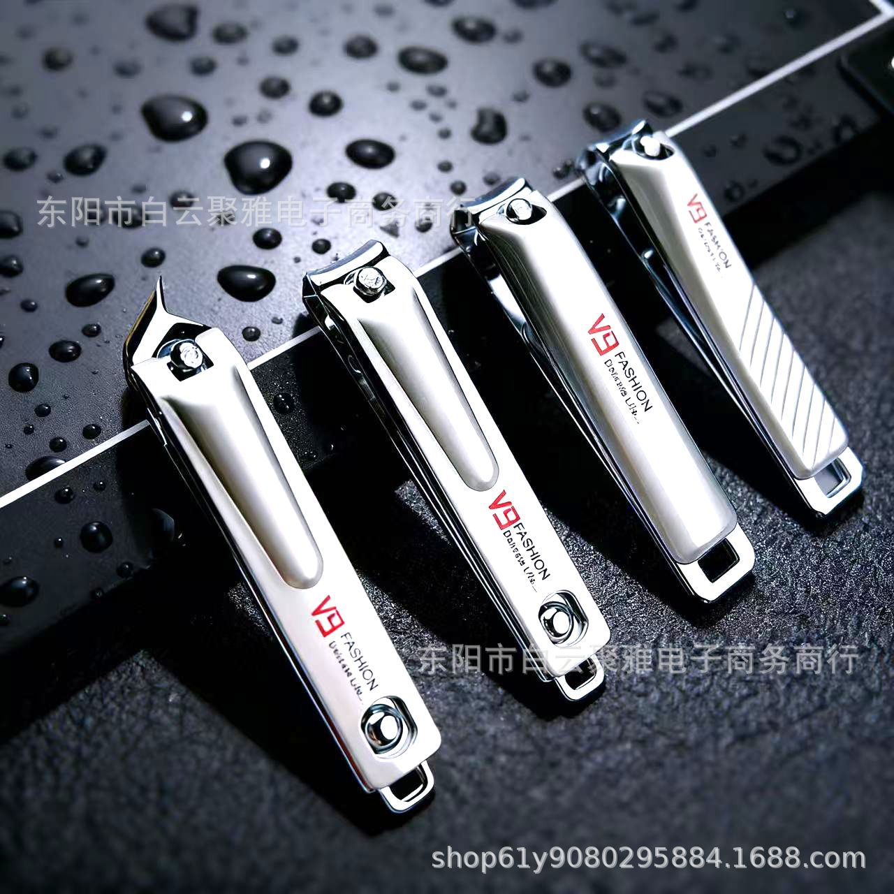 Cross-Border Popular V8 Nail Clippers 808 Large Oblique Nail Clippers Flat Nail Scissors Manicure Tools Dead Skin Scissors