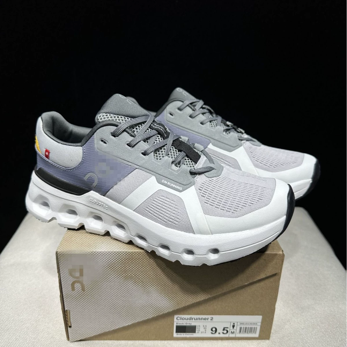Кросс-граничный O-Runner Cloudrunner 2 2024 Весна и Лето Новые Женские Вводные Амортизационные Поддерживающие Беговые Кроссовки
