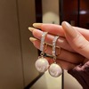 Summer small earrings from pearl, french style, internet celebrity