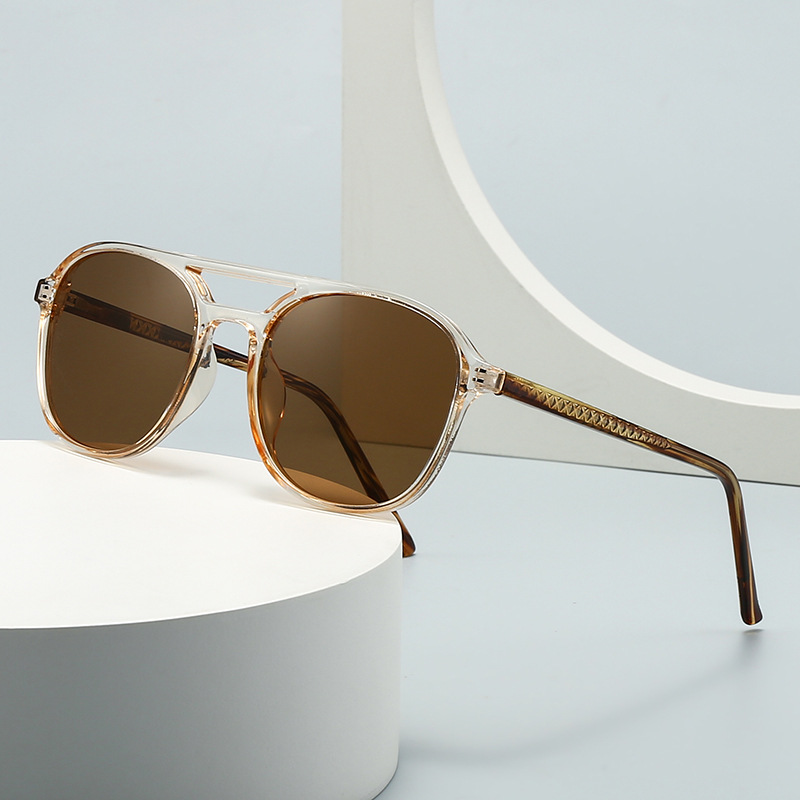 Transfrontaliero Nuovo Uomo Europeo e Americano Pin INS Moda Street Photography Moderno Fascino Retro Occhiali da sole polarizzati Donna 10050_voghion.com