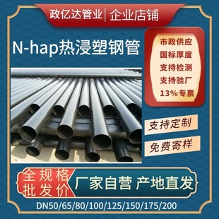 φ110 Hot Dip Plastic Steel Pipe pe Electric Power Plastic Coated Steel Pipe hdpe Threading Pipe n-hap Cable Protection Pipe Factory Pipe