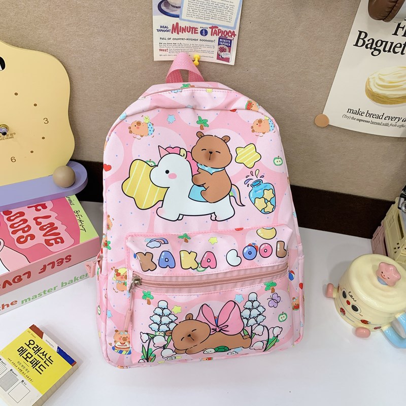 Mochila escolar para niños 3-8 años de edad, jardín de infantes, mochila escolar para bebés, impresión de dibujos animados, niños y niñas, todo fósforo, reducción de la carga, espalda de viaje