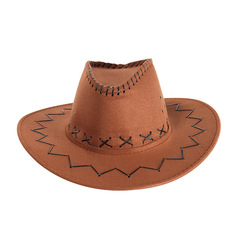 Western Cowboy Hats Summer Women's Sunscreen Caps European and American Style Retro Wide Brim Beach Beach Hot Girl Sun Hats 