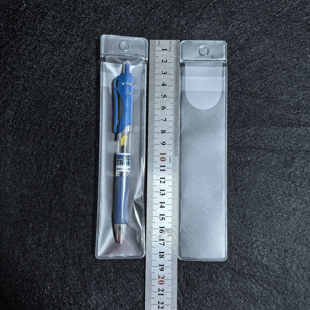 PVC esmerilado bolsa de película de inserción cepillo cosmético bolsa de almacenamiento de envases de plástico cepillo de labios cosméticos pinzas bolsa de polvo de PVC