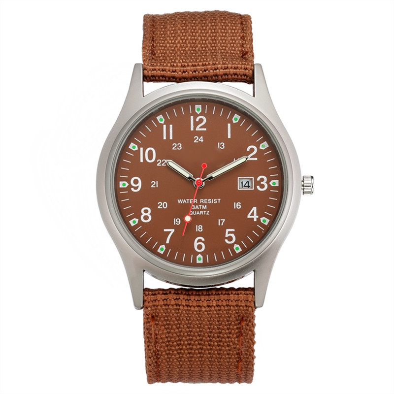 Correa de nylon reloj de hombre Calendario de comercio exterior reloj de cuarzo deseo nuevo reloj AliExpress eBay reloj militar entrega de una pieza