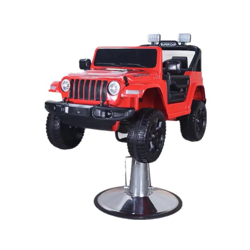 Silla de peluquero para niños peluquería especial asiento de coche de dibujos animados ajustable MP3 música Silla de peluquería juguete de dibujos animados